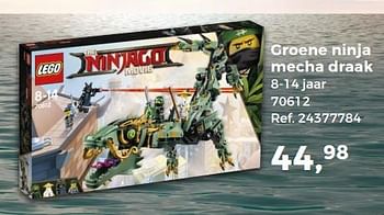 Aanbiedingen Groene ninja mecha draak - Lego - Geldig van 14/10/2017 tot 12/12/2017 bij Supra Bazar