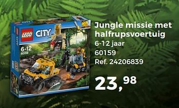 Aanbiedingen Jungle missie met halfrupsvoertuig - Lego - Geldig van 14/10/2017 tot 12/12/2017 bij Supra Bazar