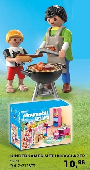 Aanbiedingen Kinderkamer met hoogslaper - Playmobil - Geldig van 14/10/2017 tot 12/12/2017 bij Supra Bazar