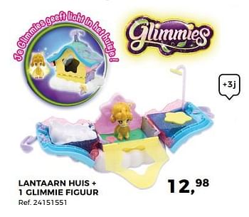 Aanbiedingen Lantaarn huis + 1 glimmie figuur - Glimmies - Geldig van 14/10/2017 tot 12/12/2017 bij Supra Bazar