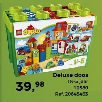 Aanbiedingen Lego duplo deluxe doos - Lego - Geldig van 14/10/2017 tot 12/12/2017 bij Supra Bazar