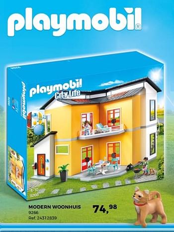 Aanbiedingen Modern woonhuis - Playmobil - Geldig van 14/10/2017 tot 12/12/2017 bij Supra Bazar