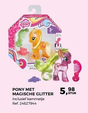 Aanbiedingen Pony met magische glitter - My Little Pony - Geldig van 14/10/2017 tot 12/12/2017 bij Supra Bazar