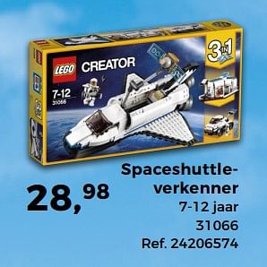 Aanbiedingen Spaceshuttleverkenner - Lego - Geldig van 14/10/2017 tot 12/12/2017 bij Supra Bazar