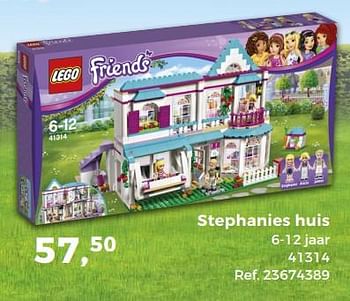 Aanbiedingen Stephanies huis - Lego - Geldig van 14/10/2017 tot 12/12/2017 bij Supra Bazar