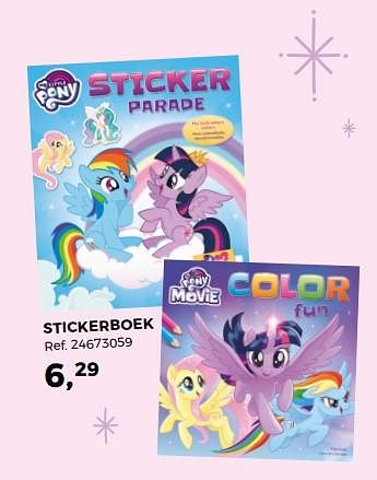 Aanbiedingen Stickerboek - My Little Pony - Geldig van 14/10/2017 tot 12/12/2017 bij Supra Bazar