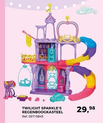 Aanbiedingen Twilight sparkle`s regenboogkasteel - Hasbro - Geldig van 14/10/2017 tot 12/12/2017 bij Supra Bazar