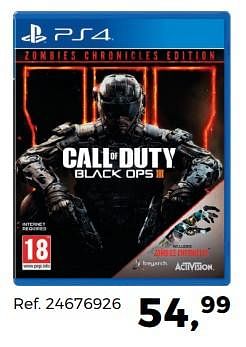 Aanbiedingen Call of duty black ops - Activision - Geldig van 14/10/2017 tot 12/12/2017 bij Supra Bazar