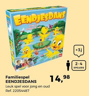 Aanbiedingen Familiespel eendjesdans - Goliath - Geldig van 14/10/2017 tot 12/12/2017 bij Supra Bazar