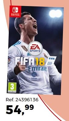 Aanbiedingen Fifa 18 - Electronic Arts - Geldig van 14/10/2017 tot 12/12/2017 bij Supra Bazar