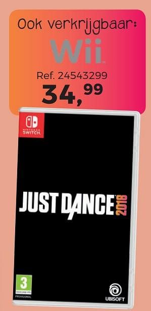 Aanbiedingen Just dance - Ubisoft - Geldig van 14/10/2017 tot 12/12/2017 bij Supra Bazar