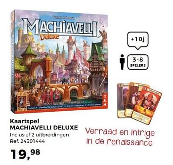 Aanbiedingen Kaartspel machiavelli deluxe - 999games - Geldig van 14/10/2017 tot 12/12/2017 bij Supra Bazar