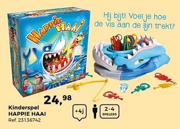 Aanbiedingen Kinderspel happie haai - Goliath - Geldig van 14/10/2017 tot 12/12/2017 bij Supra Bazar