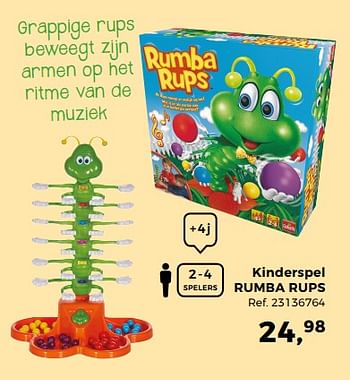 Aanbiedingen Kinderspel rumba rups - Goliath - Geldig van 14/10/2017 tot 12/12/2017 bij Supra Bazar