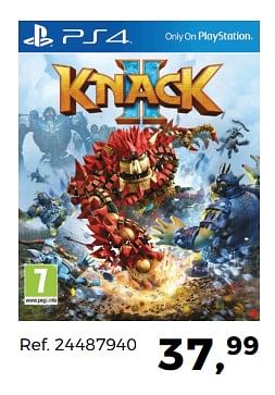 Aanbiedingen Knack - Sony Computer Entertainment Europe - Geldig van 14/10/2017 tot 12/12/2017 bij Supra Bazar