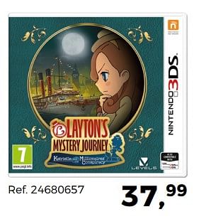 Aanbiedingen Laytons`s mystery journey - Nintendo - Geldig van 14/10/2017 tot 12/12/2017 bij Supra Bazar