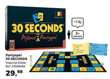 Aanbiedingen Partyspel 30 seconds - Goliath - Geldig van 14/10/2017 tot 12/12/2017 bij Supra Bazar