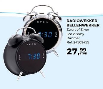 Aanbiedingen Radiowekker bellenwekker - BIGben - Geldig van 14/10/2017 tot 12/12/2017 bij Supra Bazar