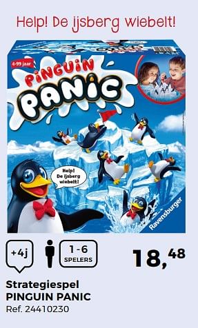 Aanbiedingen Strategiespel pinguin panic - Ravensburger - Geldig van 14/10/2017 tot 12/12/2017 bij Supra Bazar
