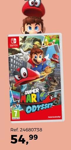 Aanbiedingen Super mario odyssey - Nintendo - Geldig van 14/10/2017 tot 12/12/2017 bij Supra Bazar