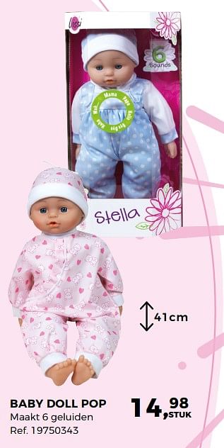 Aanbiedingen Baby doll pop - Lissi Dolls - Geldig van 14/10/2017 tot 12/12/2017 bij Supra Bazar