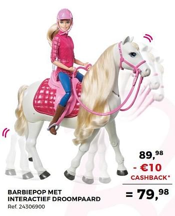 Aanbiedingen Barbiepop met interactief droompaard - Mattel - Geldig van 14/10/2017 tot 12/12/2017 bij Supra Bazar
