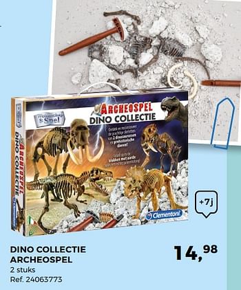 Aanbiedingen Dino collectie archeospel - Clementoni - Geldig van 14/10/2017 tot 12/12/2017 bij Supra Bazar