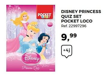 Aanbiedingen Disney princess quiz set pocket loco - Disney Princess - Geldig van 14/10/2017 tot 12/12/2017 bij Supra Bazar