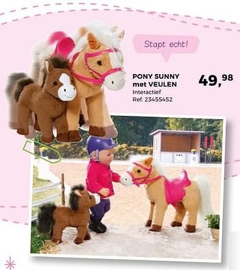 Aanbiedingen Pony sunny met veulen - Baby Born - Geldig van 14/10/2017 tot 12/12/2017 bij Supra Bazar