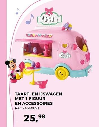 Aanbiedingen Taart- en ijswagen met 1 figuur en accessoires - Disney - Geldig van 14/10/2017 tot 12/12/2017 bij Supra Bazar