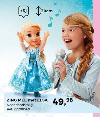 Aanbiedingen Zing mee met elsa - Disney  Frozen - Geldig van 14/10/2017 tot 12/12/2017 bij Supra Bazar