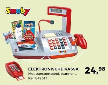 Aanbiedingen Elektronische kassa - Smoby - Geldig van 14/10/2017 tot 12/12/2017 bij Supra Bazar