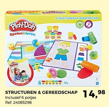 Aanbiedingen Play-doh structuren + gereedschap - Hasbro - Geldig van 14/10/2017 tot 12/12/2017 bij Supra Bazar