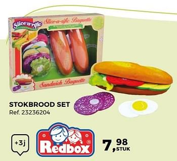 Aanbiedingen Stokbrood set - Redbox - Geldig van 14/10/2017 tot 12/12/2017 bij Supra Bazar