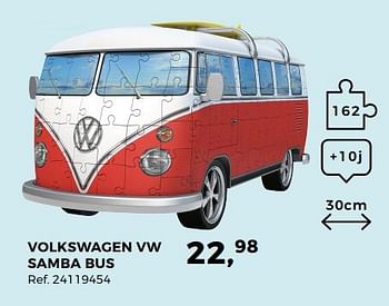 Aanbiedingen Volkswagen vw samba bus - Ravensburger - Geldig van 14/10/2017 tot 12/12/2017 bij Supra Bazar