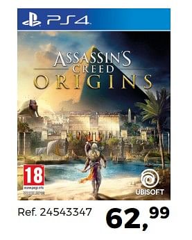 Aanbiedingen Assassins creed origins - Ubisoft - Geldig van 14/10/2017 tot 12/12/2017 bij Supra Bazar