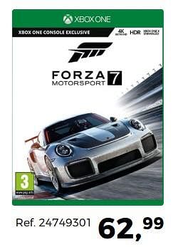 Aanbiedingen Forza 7 motorsport - Microsoft Game Studios - Geldig van 14/10/2017 tot 12/12/2017 bij Supra Bazar