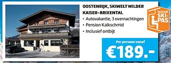 Aanbiedingen Oostenrijk, skiwelt wilder kaiser-brixental - Huismerk - Lidl - Geldig van 13/10/2017 tot 31/10/2017 bij Lidl
