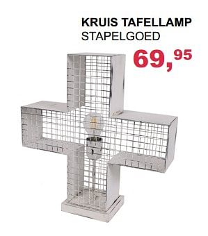 Aanbiedingen Kruis tafellamp stapelgoed - Stapelgoed - Geldig van 15/10/2017 tot 04/11/2017 bij Baby & Tiener Megastore