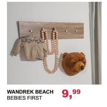 Aanbiedingen Wandrek beach bebies first - bebiesfirst - Geldig van 15/10/2017 tot 04/11/2017 bij Baby & Tiener Megastore