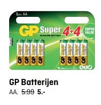 Aanbiedingen Gp batterijen - GP - Geldig van 16/10/2017 tot 29/10/2017 bij Hubo
