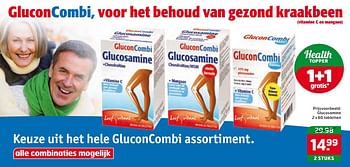 Aanbiedingen Glucosamine - Glucon Combi - Geldig van 17/10/2017 tot 29/10/2017 bij Trekpleister