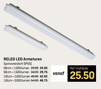 Aanbiedingen Reled led armaturen - Reled - Geldig van 16/10/2017 tot 29/10/2017 bij Multimate