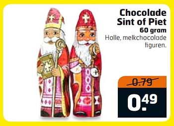 Aanbiedingen Chocolade sint of piet - Huismerk - Trekpleister - Geldig van 17/10/2017 tot 29/10/2017 bij Trekpleister