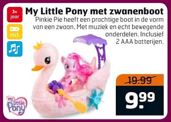 Aanbiedingen My little pony met zwanenboot - My Little Pony - Geldig van 17/10/2017 tot 29/10/2017 bij Trekpleister