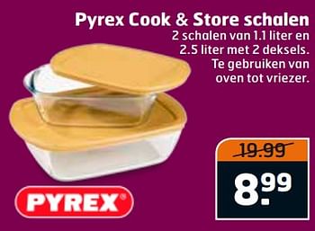 Aanbiedingen Pyrex cook + store schalen - Pyrex - Geldig van 17/10/2017 tot 29/10/2017 bij Trekpleister