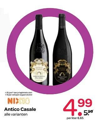 Aanbiedingen Antico casale - Rode wijnen - Geldig van 19/10/2017 tot 01/11/2017 bij Spar