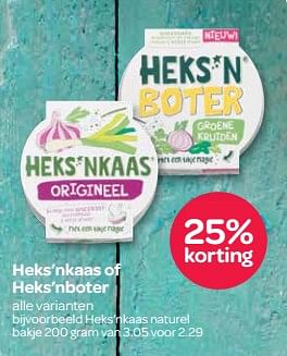 Aanbiedingen Heks`nkaas of heks`nboter - Heks'n Kaas - Geldig van 19/10/2017 tot 01/11/2017 bij Spar