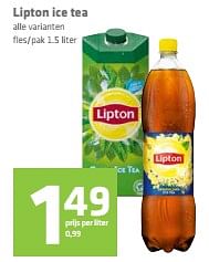 Aanbiedingen Lipton ice tea - Lipton - Geldig van 19/10/2017 tot 01/11/2017 bij Attent