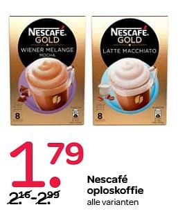 Aanbiedingen Nescafé oploskoffie - Nescafe - Geldig van 19/10/2017 tot 01/11/2017 bij Spar
